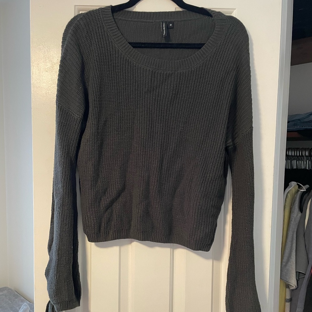 Cropped Dark Green Sweater